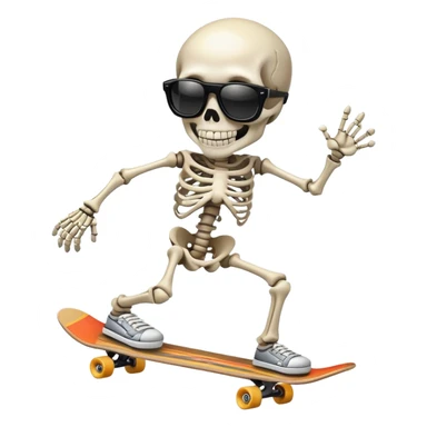 Skeleton skateboarding San Francisco  sticker