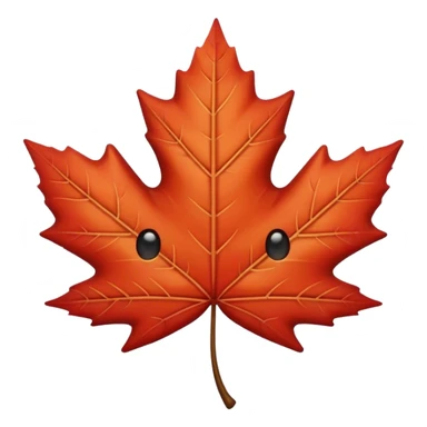 create an emoji that has a Canadian maple leaf as part of it as well as two elbows that are positioned outwards sticker