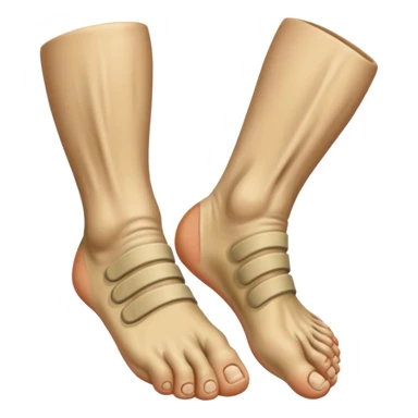 white foot, trench foot sticker