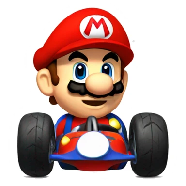 Mario in the kart  sticker