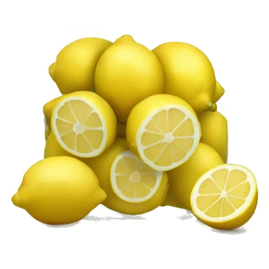 Single clear jar of sliced lemons sticker