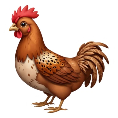 Cinnamon Queen hen sticker