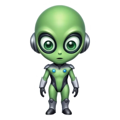 90’s full bodied alien sticker