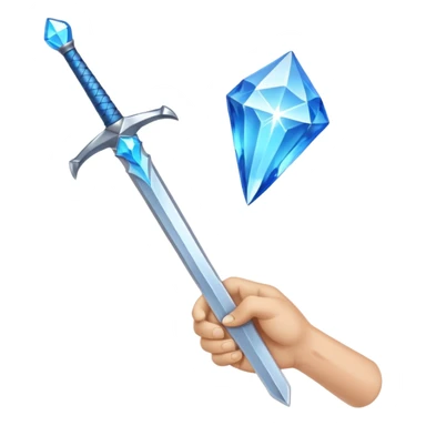 Minecraft diamond sword  sticker