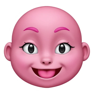 Labubu character winking sticker
