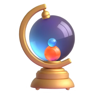 computer reading a crystal ball sticker