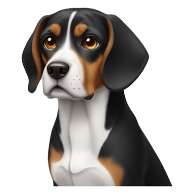 black beagle sticker