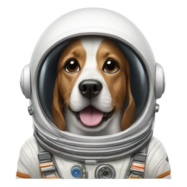dog astronaut  sticker