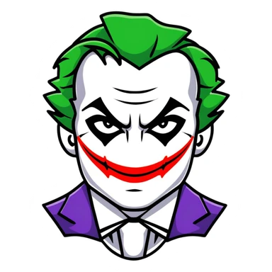 Joker from DC comics sticker