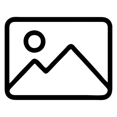 simple image placeholder icon, neutral color, minimal design sticker