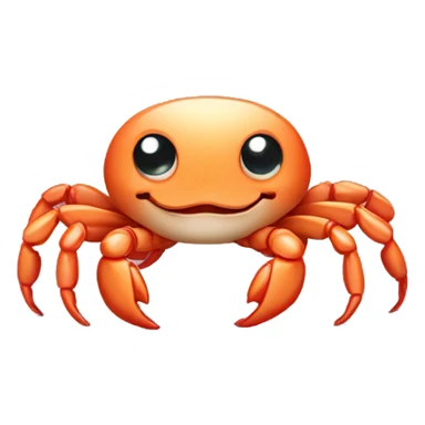 Cute little baby crab sticker