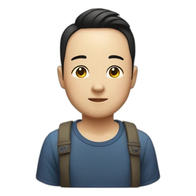 A cute gay chinese sticker