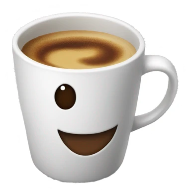 Hot coffee in a Big mug sticker