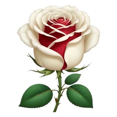 white rose sticker