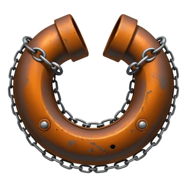 ball and chain leg cuff sticker