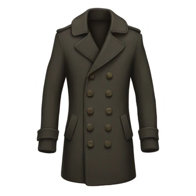 single breasted pea coat sticker