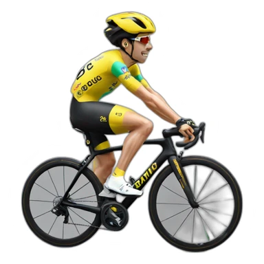 Primoz Roglic on a bike sticker