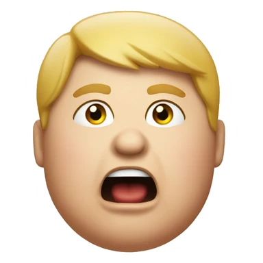 fat person shocked sticker