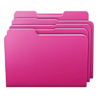 bright pink file folder sticker