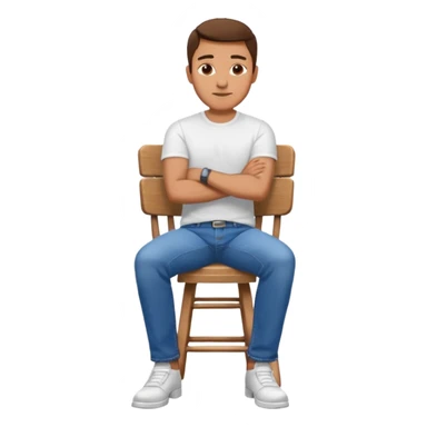 man on chair  style photosession sticker