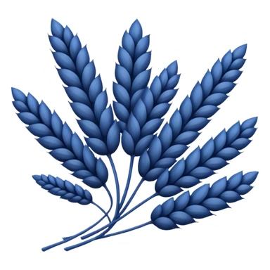 dark blue wheat kernels sticker