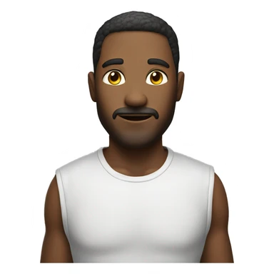 a man open deep at friut sticker