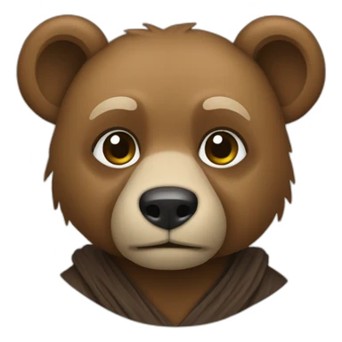 A jedi bear sticker