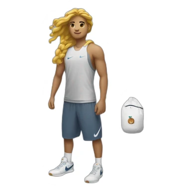 Personne abier avec des Nike sticker