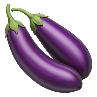 eggplant with big defined veins  sticker