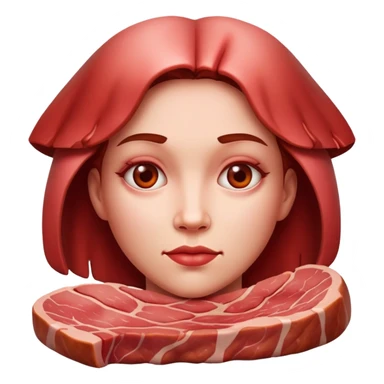 woman made of meat sticker