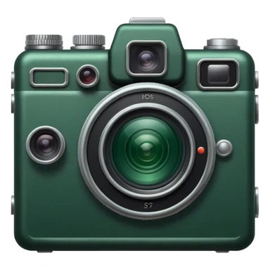 dark green camera sticker