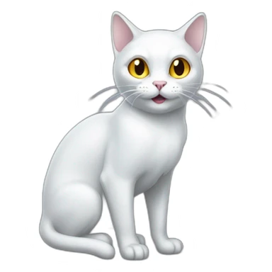 Halloween-ghost-cat sticker