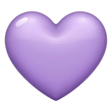 Heart in lavender color sticker