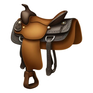 a western saddle sticker
