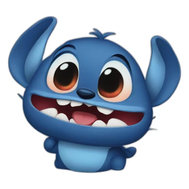 Stitch-kiss sticker