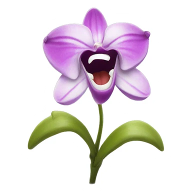 a laughing orchid sticker
