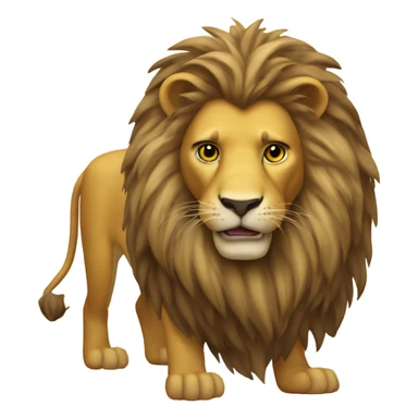 Lion saying fuck around and find out sticker