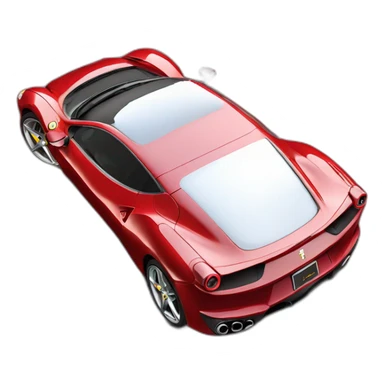 Ferrari purosangue 4 door car in red color sticker