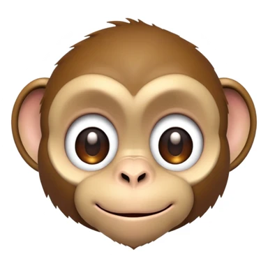 Blurred monkey sticker