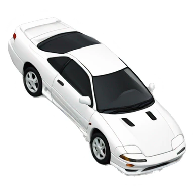 White 1992 Mitsubishi 3000 GT sticker