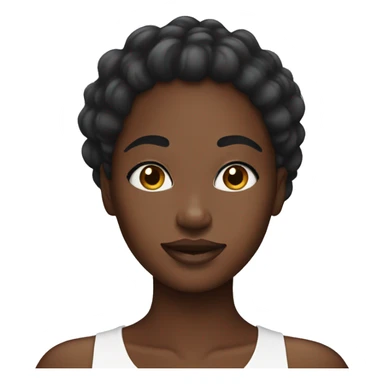Black girl doing skincare sticker