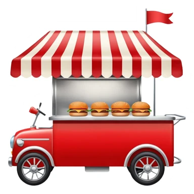 burger stall four wheel sticker