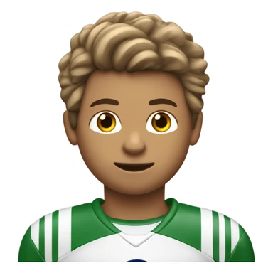 Je suis un garçon âgé de 8 ans chatain clair cheveux jusqu'au menton et j'adore le football sticker