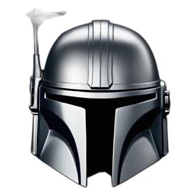 mandalorian beskar helmet sticker