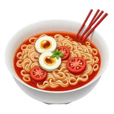 The sun's tomato ramen sticker