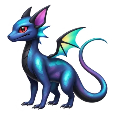 Shiny Nebulae Salandit-Noivern-Umbreon-Hybrid (Full body) sticker