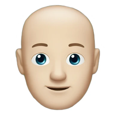 Bald German guy with a 5 euro bill sticker