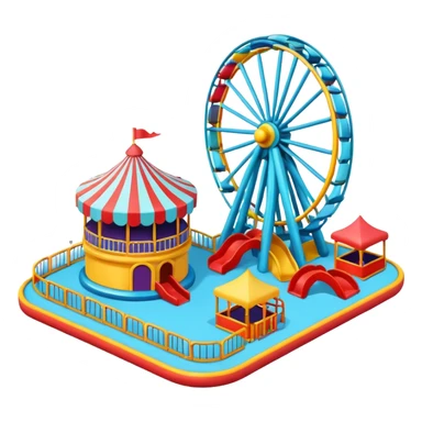 amusement park game sticker