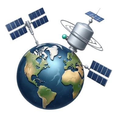 GPS-satellite system sticker