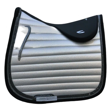 Saddle pad black with glitter  sticker